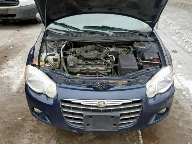 1C3EL56R55N591490 - 2005 CHRYSLER SEBRING TO BLUE photo 7