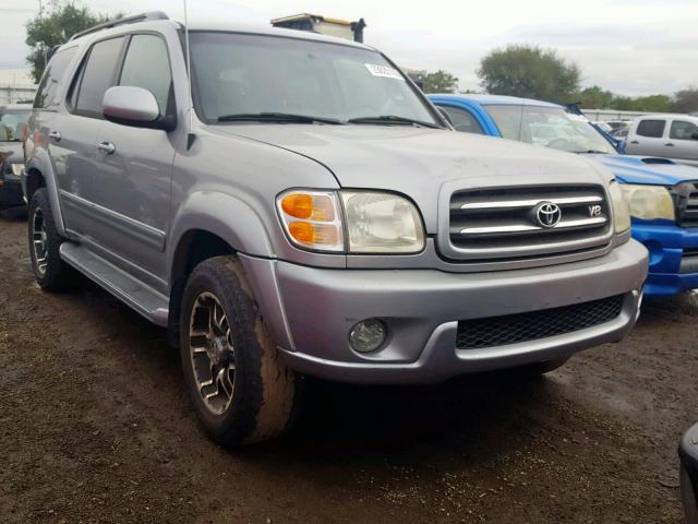 5TDBT48AX2S104094 - 2002 TOYOTA SEQUOIA LI SILVER photo 1