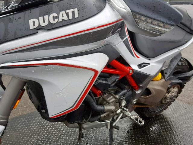 ZDM12BWW8FB002358 - 2015 DUCATI MULTISTRAD SILVER photo 9