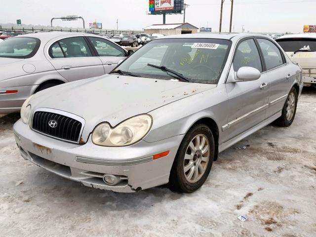 KMHWF35H84A010960 - 2004 HYUNDAI SONATA GLS Сұр фото 2