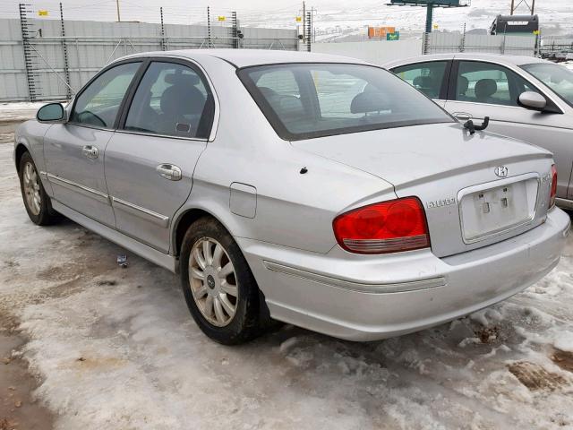 KMHWF35H84A010960 - 2004 HYUNDAI SONATA GLS Сұр фото 3