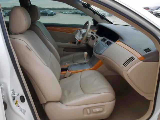 4T1BK36B46U134892 - 2006 TOYOTA AVALON WHITE photo 5