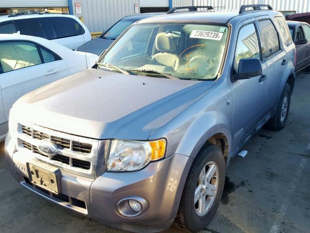 1FMCU59H48KD00515 - 2008 FORD ESCAPE HEV GRAY photo 2