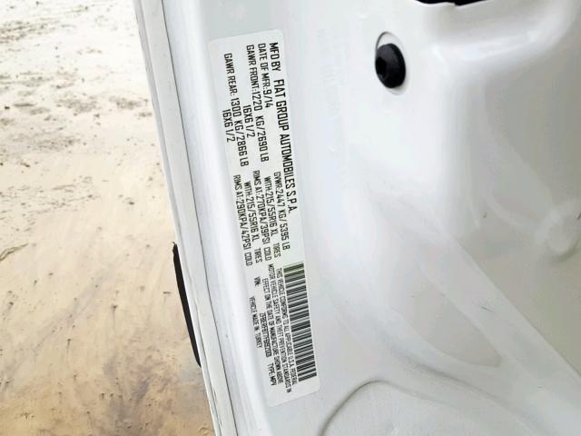 ZFBERFBT7F6192001 - 2015 RAM PROMASTER 白色 照片 10