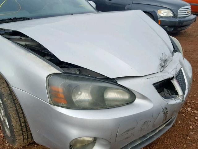 2G2WS522341312795 - 2004 PONTIAC GRAND PRIX SILVER photo 9