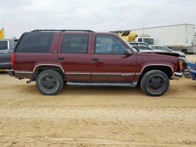 1GKEK13R6XJ700131 - 1999 GMC YUKON MAROON photo 9