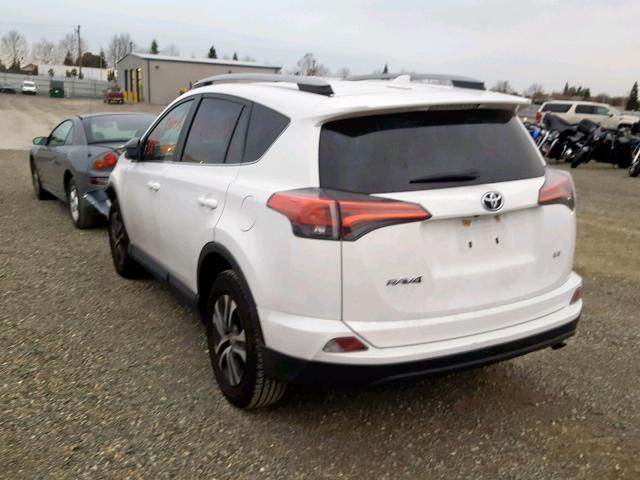 2T3ZFREV8HW370649 - 2017 TOYOTA RAV4 LE WHITE photo 3