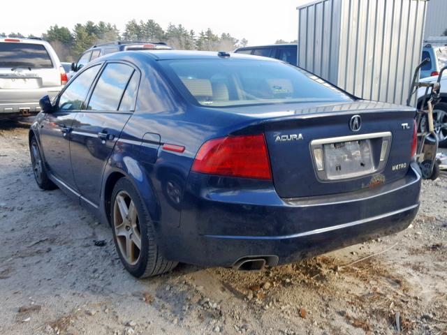 19UUA66295A048299 - 2005 ACURA TL BLUE photo 3