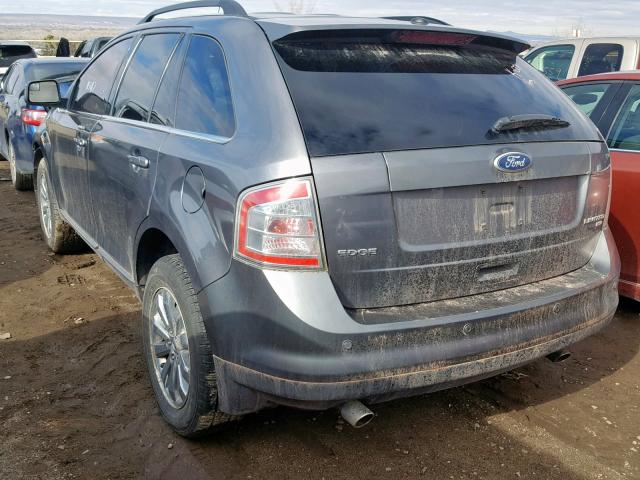 2FMDK4KC2ABB45661 - 2010 FORD EDGE LIMIT GRAY photo 3