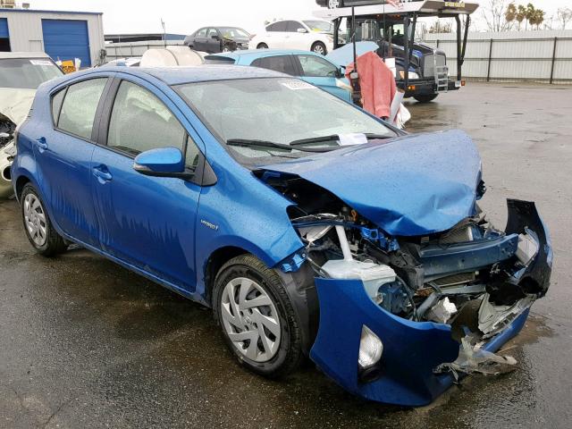 JTDKDTB3XF1587249 - 2015 TOYOTA PRIUS C 蓝色 照片 1