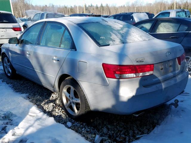 5NPEU46F97H243915 - 2007 HYUNDAI SONATA SE GRAY photo 3