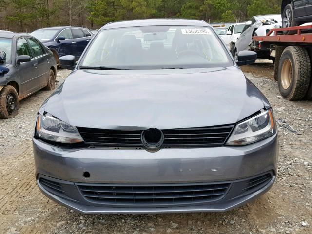 3VW2K7AJ0EM290678 - 2014 VOLKSWAGEN JETTA BASE GRAY photo 9