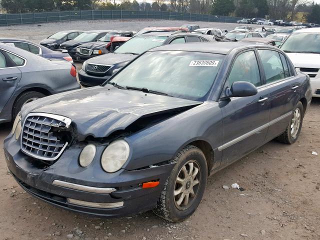 KNALD124445038764 - 2004 KIA AMANTI GRAY photo 2