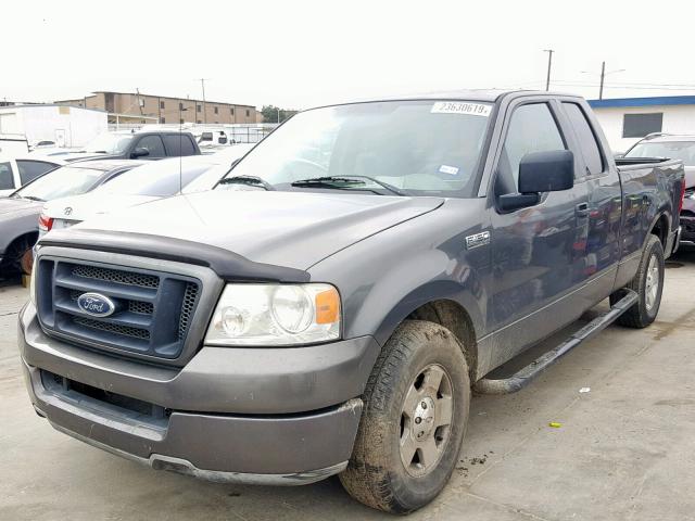 1FTRX12W45NA09515 - 2005 FORD F150 GRAY photo 2