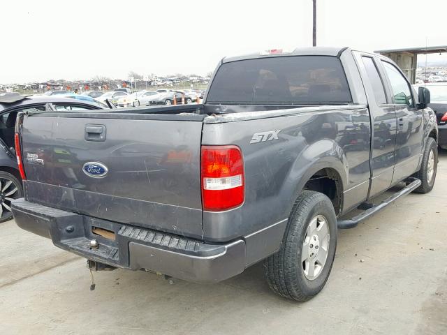 1FTRX12W45NA09515 - 2005 FORD F150 GRAY photo 4