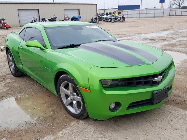 2G1FF1EV9A9209160 - 2010 CHEVROLET CAMARO LT GREEN photo 1