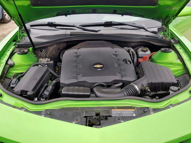 2G1FF1EV9A9209160 - 2010 CHEVROLET CAMARO LT GREEN photo 7