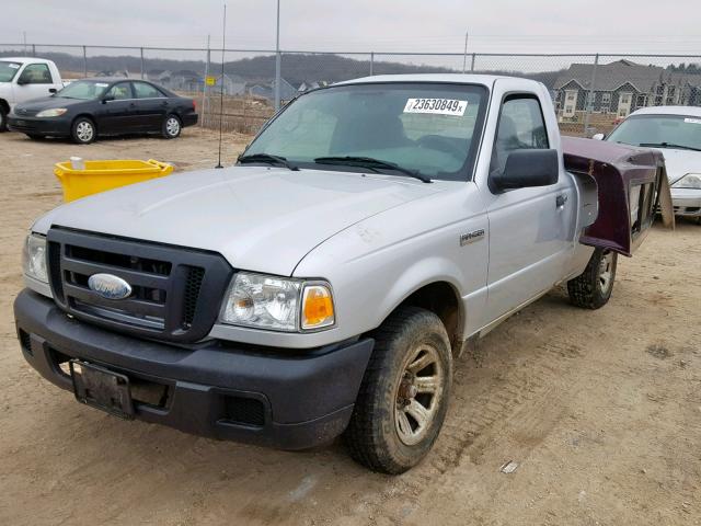 1FTYR10D87PA57209 - 2007 FORD RANGER SILVER photo 2