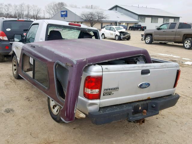 1FTYR10D87PA57209 - 2007 FORD RANGER SILVER photo 3