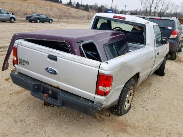 1FTYR10D87PA57209 - 2007 FORD RANGER SILVER photo 4