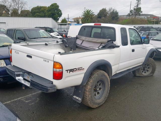 5TEWN72N24Z367453 - 2004 TOYOTA TACOMA XTR 白色 照片 4