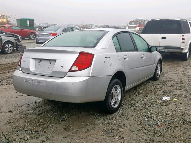 1G8AG52F54Z161230 - 2004 SATURN ION LEVEL SILVER photo 4