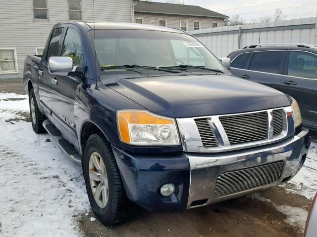 1N6AA07D58N305662 - 2008 NISSAN TITAN XE BLUE photo 1