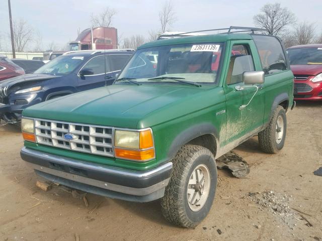 1FMCU14T7LUB02643 - 1990 FORD BRONCO II GREEN photo 2