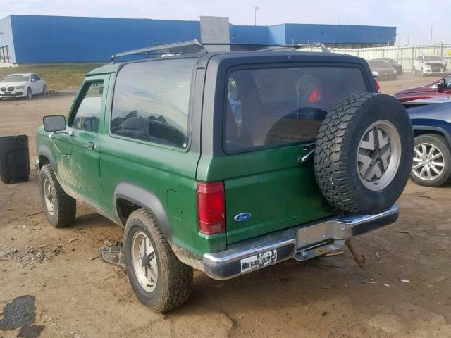 1FMCU14T7LUB02643 - 1990 FORD BRONCO II GREEN photo 3