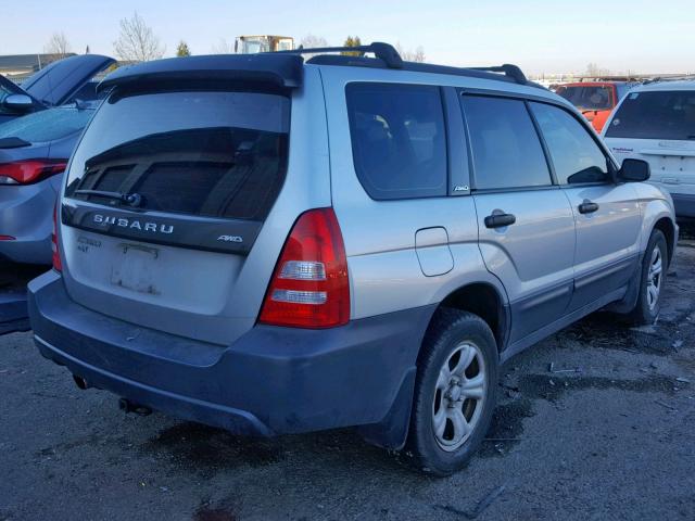 JF1SG63674H737104 - 2004 SUBARU FORESTER 2 SILVER photo 4