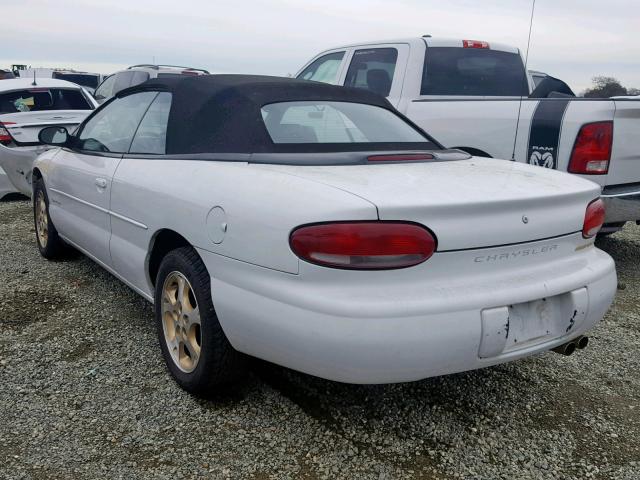 3C3EL55H5XT571302 - 1999 CHRYSLER SEBRING JX WHITE photo 3