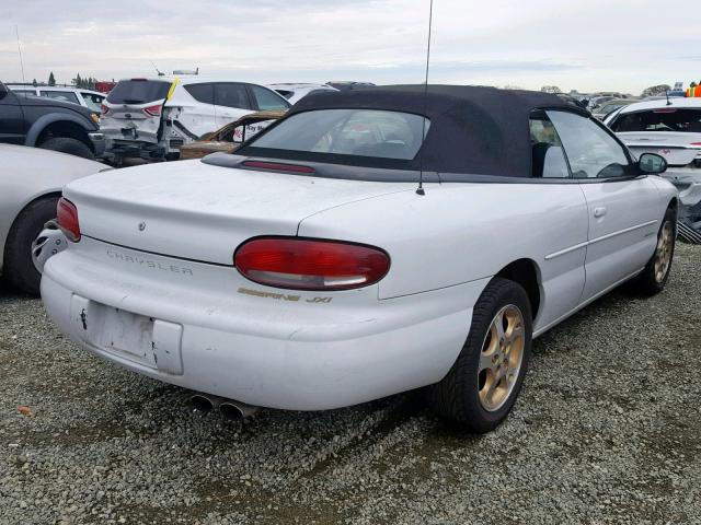 3C3EL55H5XT571302 - 1999 CHRYSLER SEBRING JX WHITE photo 4