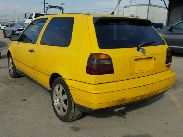 3VWHD81H6WM218537 - 1998 VOLKSWAGEN GTI VR6 YELLOW photo 3