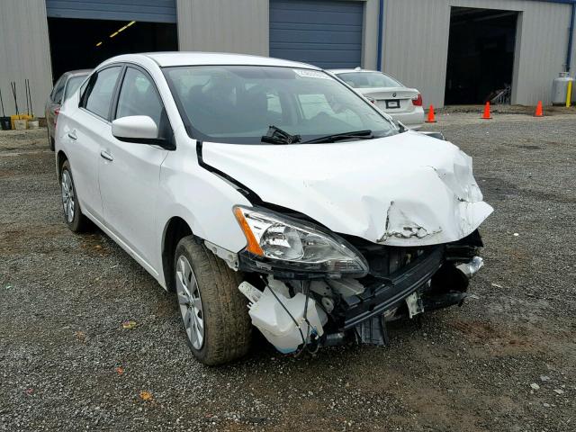 3N1AB7AP6FY372267 - 2015 NISSAN SENTRA S WHITE photo 1