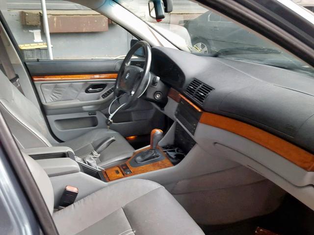 WBADT43401GF56090 - 2001 BMW 5 SERIES GRAY photo 5