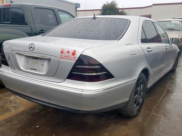 WDBNG75JXYA132473 - 2000 MERCEDES-BENZ S 500 银色 照片 4