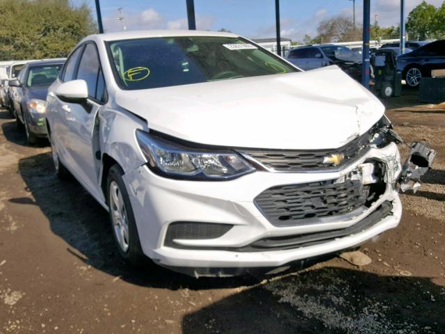 1G1BC5SM4H7156406 - 2017 CHEVROLET CRUZE LS WHITE photo 1