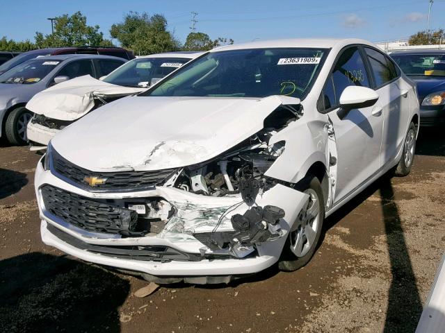 1G1BC5SM4H7156406 - 2017 CHEVROLET CRUZE LS WHITE photo 2