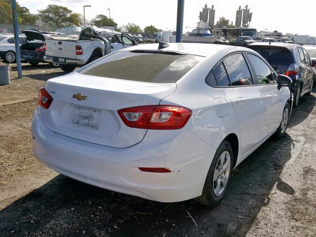 1G1BC5SM4H7156406 - 2017 CHEVROLET CRUZE LS WHITE photo 4