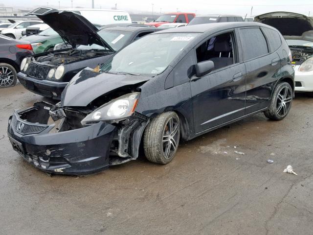 JHMGE8H33BS011061 - 2011 HONDA FIT BLACK photo 2