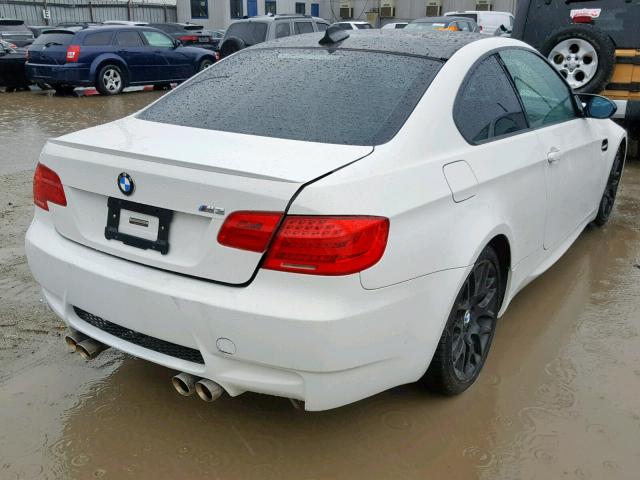 WBSKG9C53BE368381 - 2011 BMW M3 WHITE photo 4