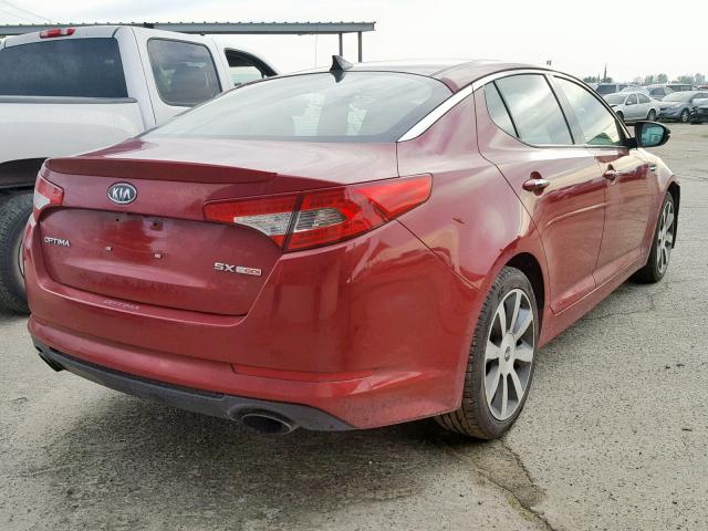 5XXGR4A6XCG014120 - 2012 KIA OPTIMA SX BURGUNDY photo 4