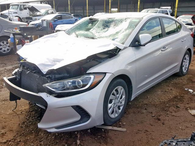 5NPD74LF7HH151999 - 2017 HYUNDAI ELANTRA SE SILVER photo 2