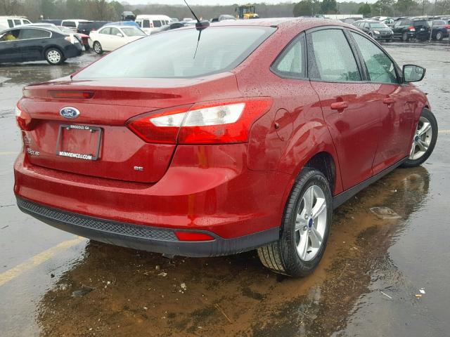 1FADP3F22DL330062 - 2013 FORD FOCUS SE წითელი ფოტო 4