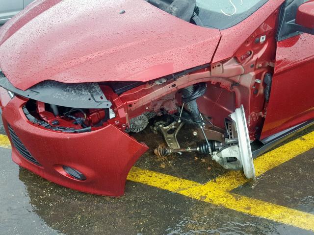 1FADP3F22DL330062 - 2013 FORD FOCUS SE წითელი ფოტო 9