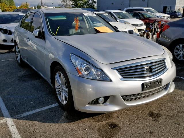 JN1CV6APXDM715009 - 2013 INFINITI G37 BASE GRAY photo 1