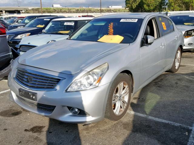 JN1CV6APXDM715009 - 2013 INFINITI G37 BASE GRAY photo 2