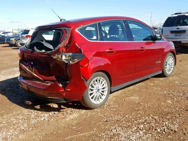 1FADP5BU0DL507310 - 2013 FORD C-MAX SEL BURGUNDY photo 4