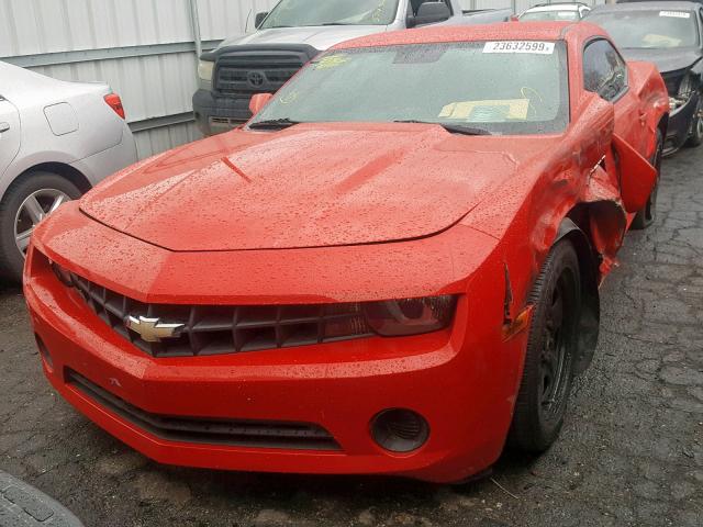 2G1FA1E30C9190983 - 2012 CHEVROLET CAMARO LS RED photo 2