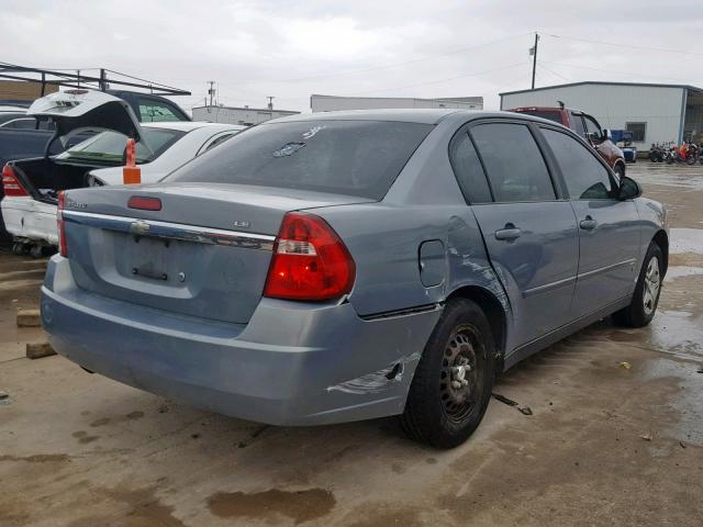 1G1ZS58F57F240717 - 2007 CHEVROLET MALIBU LS BLUE photo 4